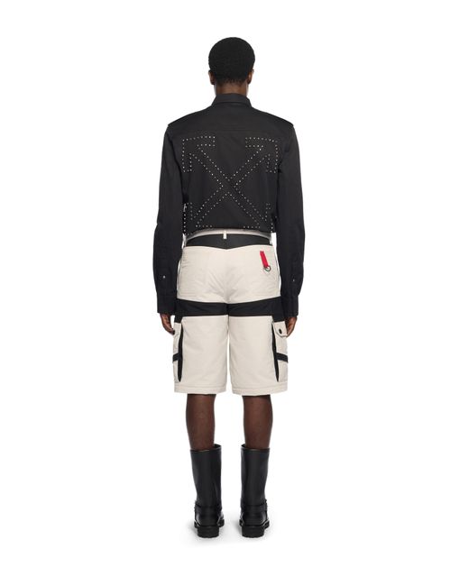 Off-White c/o Virgil Abloh White Sporty Nyl Cargo Shorts for men