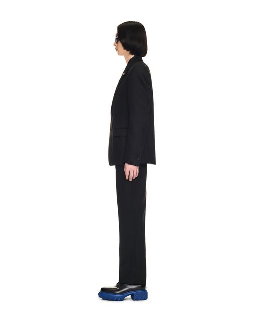 Off-White c/o Virgil Abloh Black Corp Drill Slim Pants for men