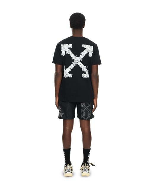 Off-White c/o Virgil Abloh Black Heraldic Arrow Slim T-Shirt for men