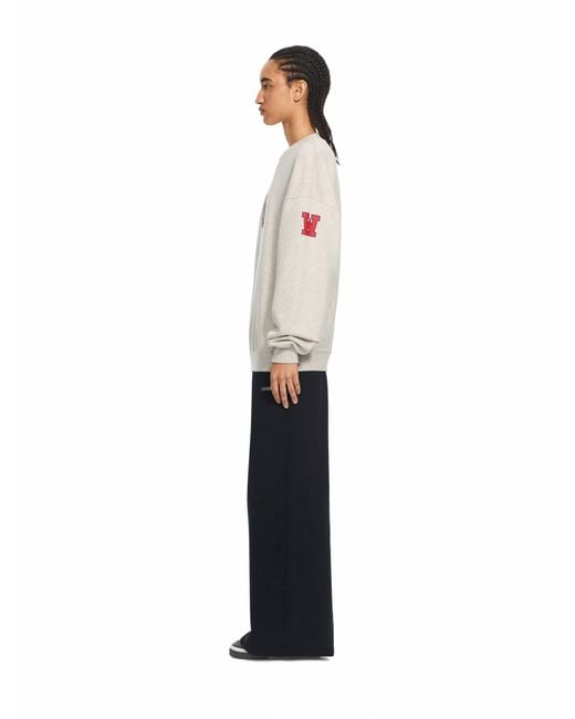 Off-White c/o Virgil Abloh White Off College Oversized Crewneck