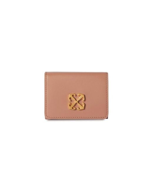 Off-White c/o Virgil Abloh Jitney Mini Compact Wallet Nude No Colo in White