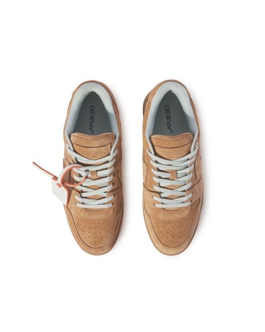 Off-White c/o Virgil Abloh Brown Camel Suede Out Of Office for men