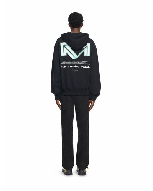 Off-White c/o Virgil Abloh Black Industrial Half Arrow Hoodie for men