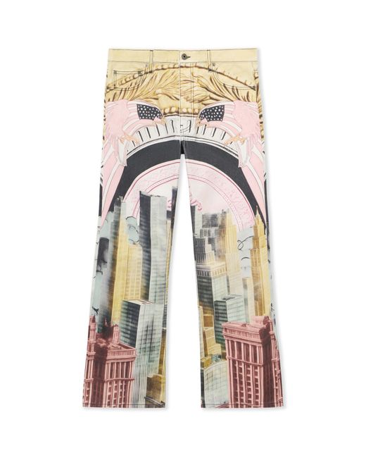 Off-White c/o Virgil Abloh White All-Over Moneyworld Slim Relax Jeans for men