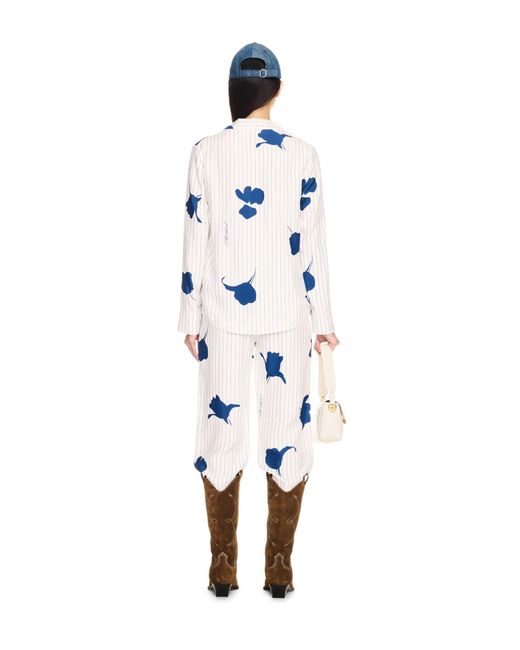 Off-White c/o Virgil Abloh White Stripe Flwr Pajama Ls Shir