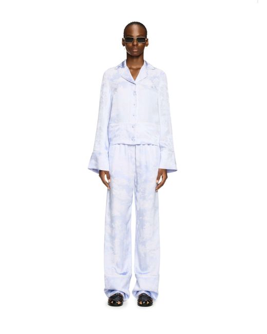 Off-White c/o Virgil Abloh White Fresco Jacq Vi Pajama Pants Serenity-Whi