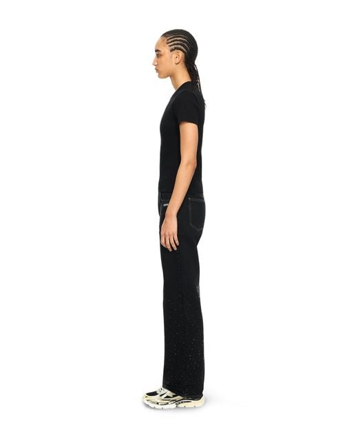 Off-White c/o Virgil Abloh Black Off Stamp Ribbed Basic T-Shirt