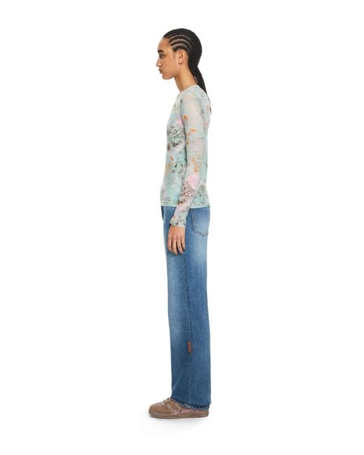 Off-White c/o Virgil Abloh Blue Light Jersey Storytelling Double Top