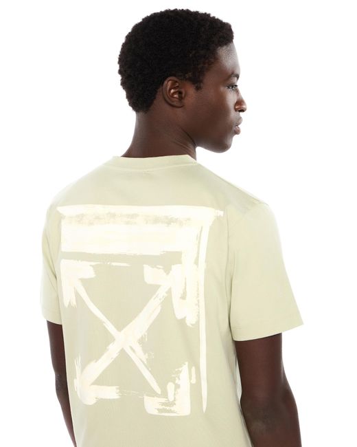 Off-White c/o Virgil Abloh White Ink Arrow Slim Logo Tee for men