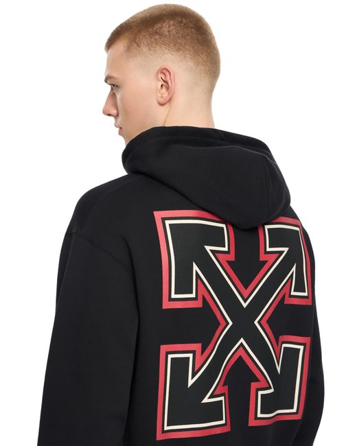 Off-White c/o Virgil Abloh Black Off- C/O Ac Milan Arrow Hoodie for men
