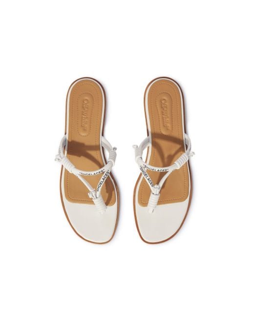 Off-White c/o Virgil Abloh Pink Shoelace Flat Sandal