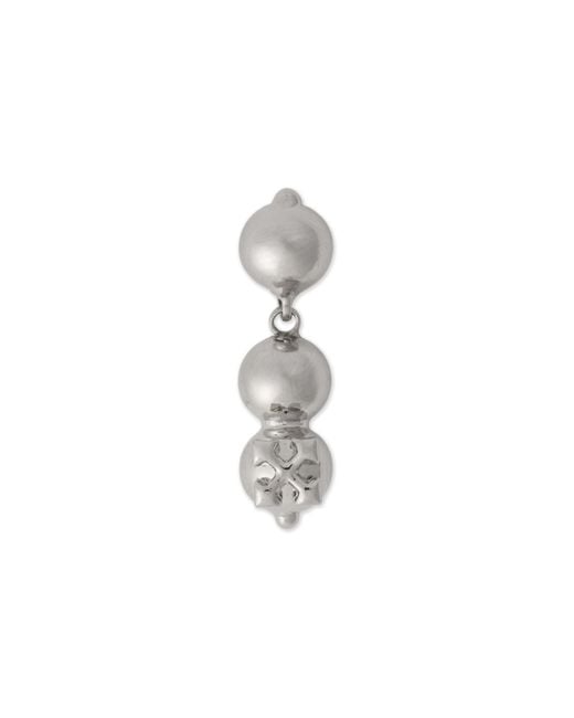 Off-White c/o Virgil Abloh White Arrow Ballchain Mono Earring for men