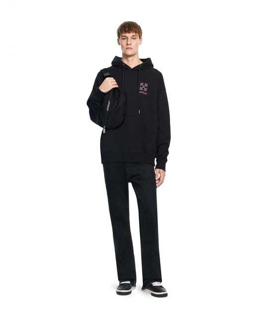 Off-White c/o Virgil Abloh Black Small Arrow Skate Hoodie for men
