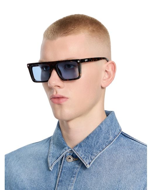 Off-White c/o Virgil Abloh Blue Bridgeport Lens Sunglasses