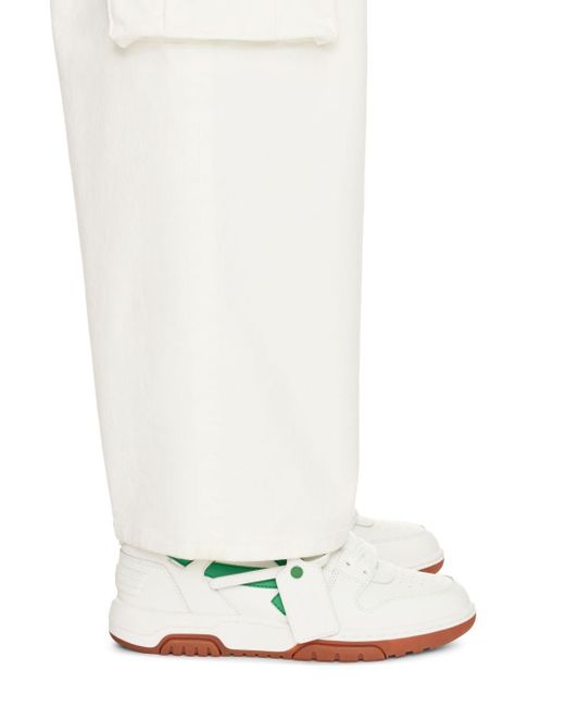 Sneakers Out of Office Bianco/Verde di Off-White c/o Virgil Abloh in Green da Uomo