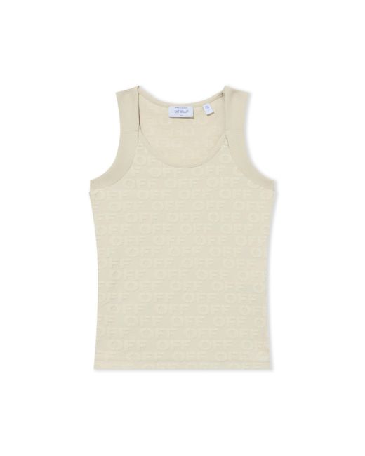 Off-White c/o Virgil Abloh White Terry Off Tank Top