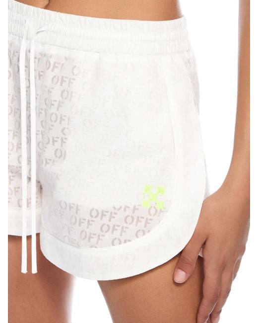 Off-White c/o Virgil Abloh White Off Stamp Shorts