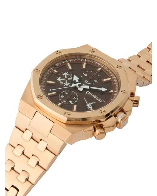 Off-White c/o Virgil Abloh Metallic "High Frequency Chrono" Watch for men