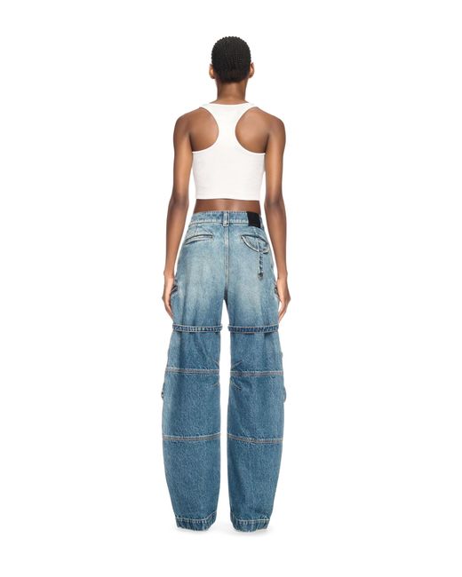 Off-White c/o Virgil Abloh Blue Coated Rowing Top