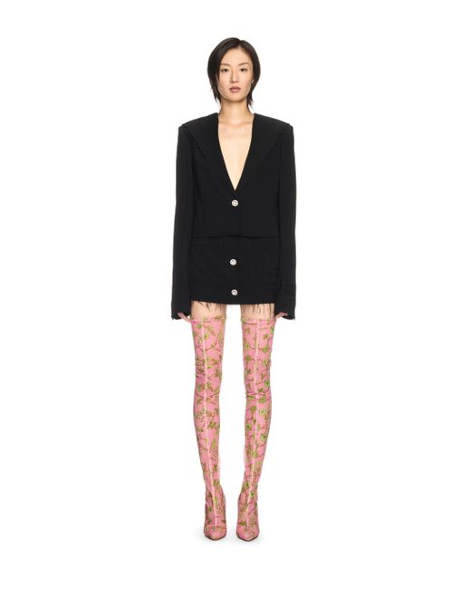 Off-White c/o Virgil Abloh Pink Crystal Printed Mesh Cuissard