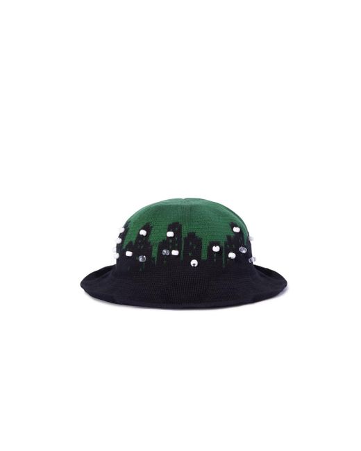 PALACES CROCHET BUCKET HAT Off-White c/o Virgil Abloh pour homme en coloris Green