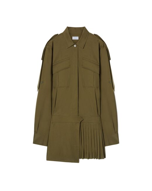 Off-White c/o Virgil Abloh Green Savana Cotton Mini Dress