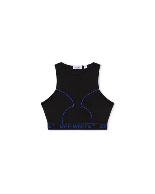Off-White c/o Virgil Abloh Black Logoband Lycra Top