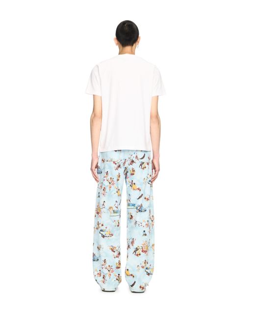 Off-White c/o Virgil Abloh Fresco Print Straight Jeans in White für Herren