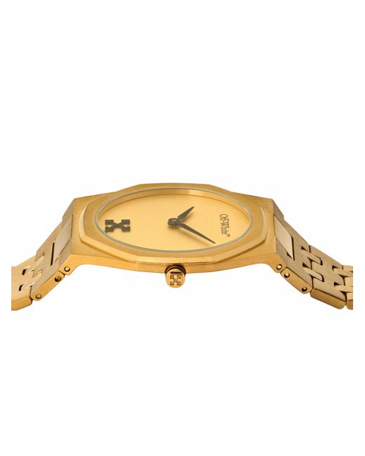 Off-White c/o Virgil Abloh Metallic "On Time" Watch for men