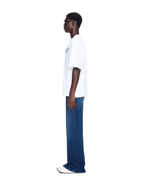 Off-White c/o Virgil Abloh Blue Arr Tab Zip Det Skate Jeans for men
