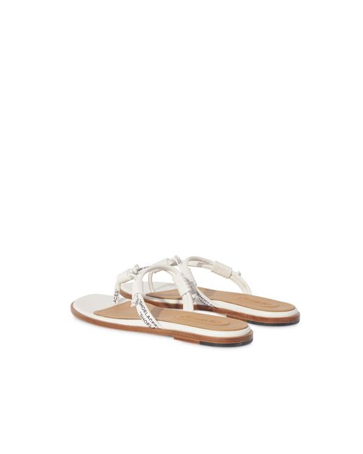 Off-White c/o Virgil Abloh Pink Shoelace Flat Sandal