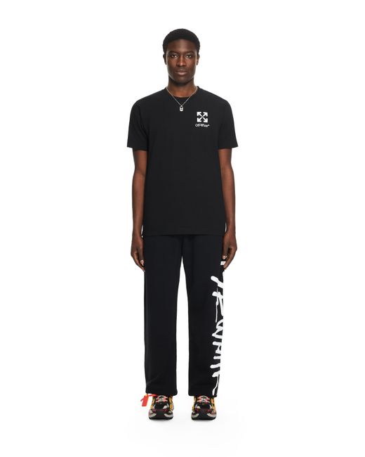 Off-White c/o Virgil Abloh Black Small Arrow Slim Logo T-Shirt for men