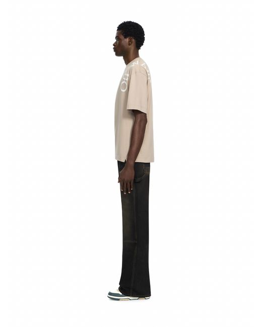 Off-White c/o Virgil Abloh White Vertical Bookish Skate Short Sleeve T-Shirt for men