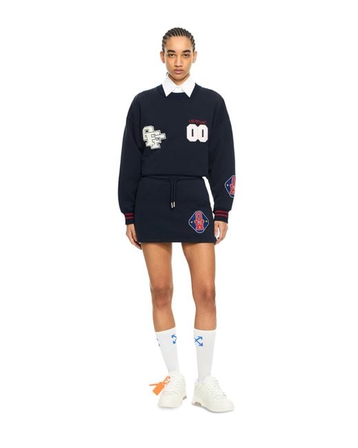 Off-White c/o Virgil Abloh Blue Royal Patch Sweatskirt
