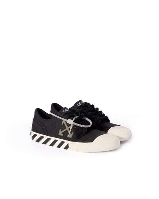 Off-White c/o Virgil Abloh Black Vulcanized Undercut Sneakers for men