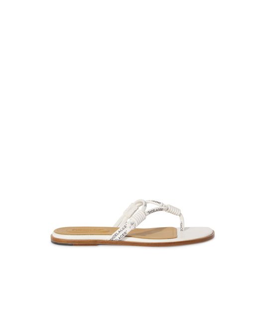Off-White c/o Virgil Abloh Pink Shoelace Flat Sandal