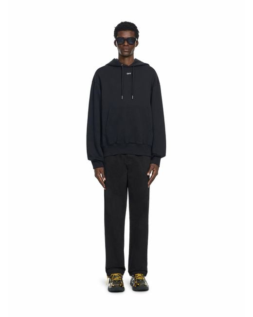 Off-White c/o Virgil Abloh Black Industrial Half Arrow Hoodie for men