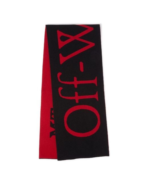 Off-White c/o Virgil Abloh Red 2024 Lunar New Year Bookish Scarf