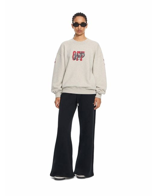 Off-White c/o Virgil Abloh White Off College Oversized Crewneck