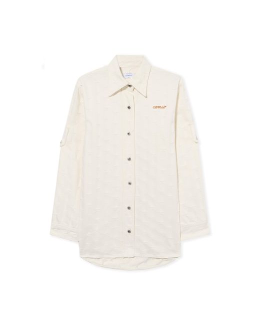 Off-White c/o Virgil Abloh White Star Jacquard Denim Shirt Jacket