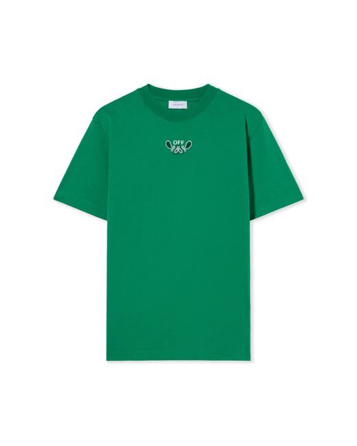 Off-White c/o Virgil Abloh Men's Green Bandana Arrow T-Shirt