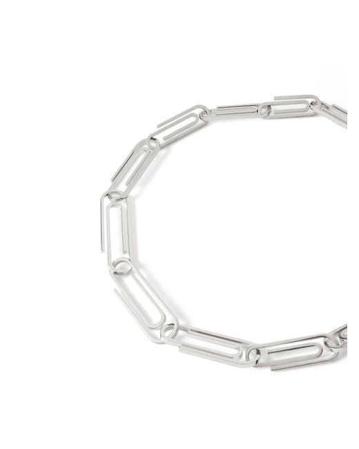 Off-White c/o Virgil Abloh Black Paperclip Chain Necklace for men