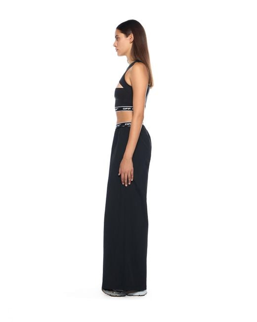 Off-White c/o Virgil Abloh Blue Wide-Leg Trousers