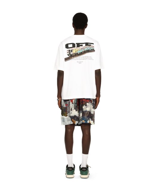 Off-White c/o Virgil Abloh White Train Off Skate Logo Tee for men