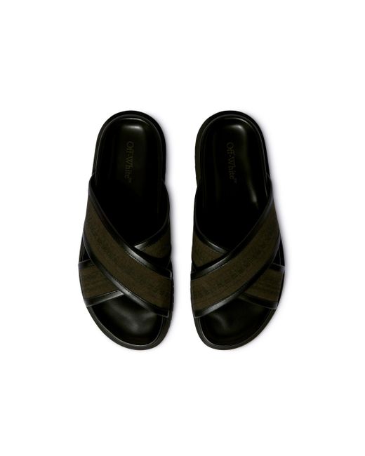 Off-White c/o Virgil Abloh Black Chicago Crisscross Sandals for men