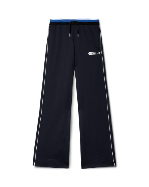 Off-White c/o Virgil Abloh Blue Printed Straight Track Pants
