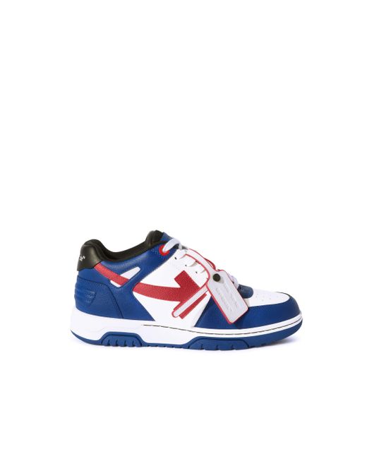 Off-White c/o Virgil Abloh Out Of Office Basket Leder Sneaker in Blue für Herren