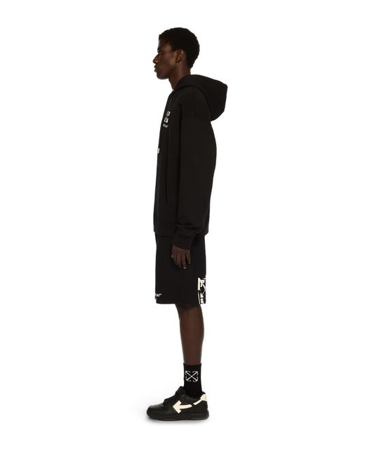 Off-White c/o Virgil Abloh Black Small Arrow Skate Hoodie for men