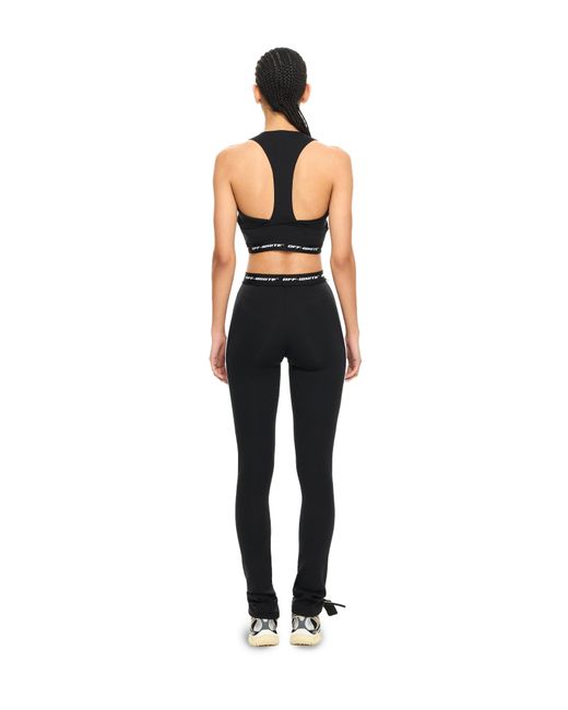 Off-White c/o Virgil Abloh Black Logoband Crop Top