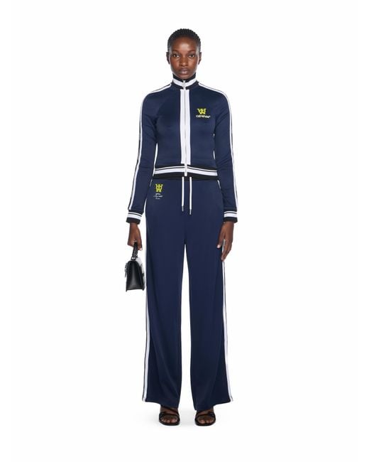 Off-White c/o Virgil Abloh Blue Track Serena Wide Pants